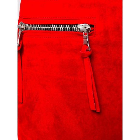 BEN TAVERNITI Unravel Project Laceup Suede Skirt - Picture 4 of 5